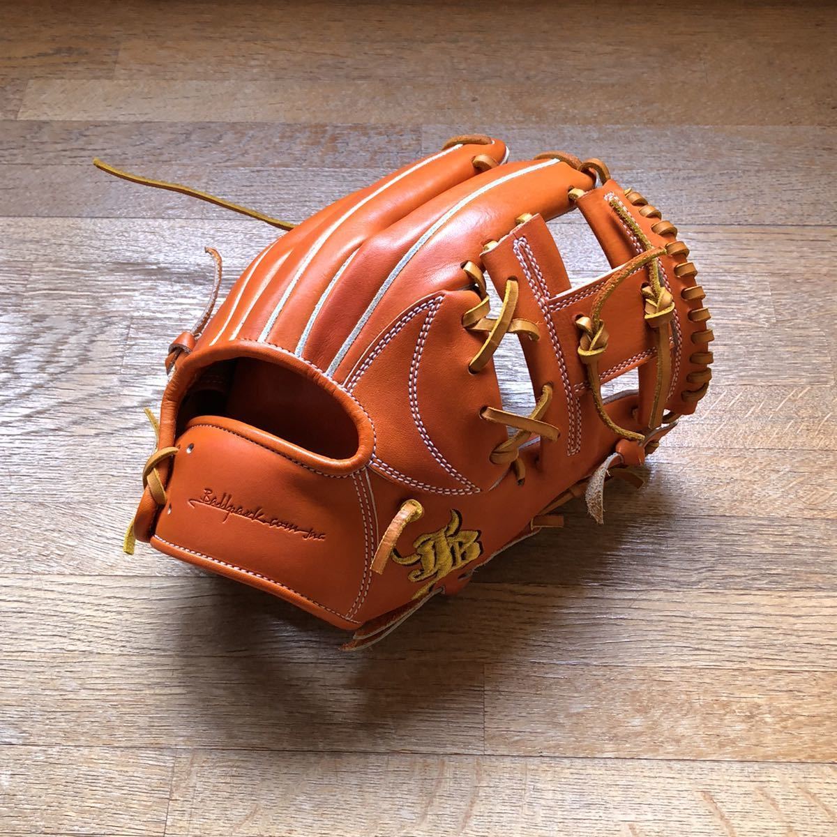 超貴重！！和牛JB 初期モデル JB-004S 硬式用 内野用 オレンジ アトムズ ボールパークドットコム ジュテルレザー！バウアー 松坂大輔