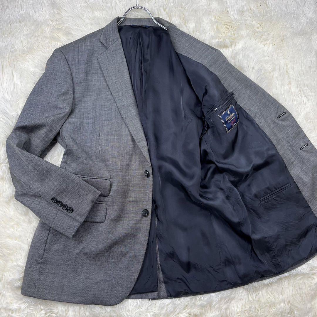 美品 Brooks Brothers ブルックスブラザーズ テーラードジャケット ギンガムチェック グレー 42