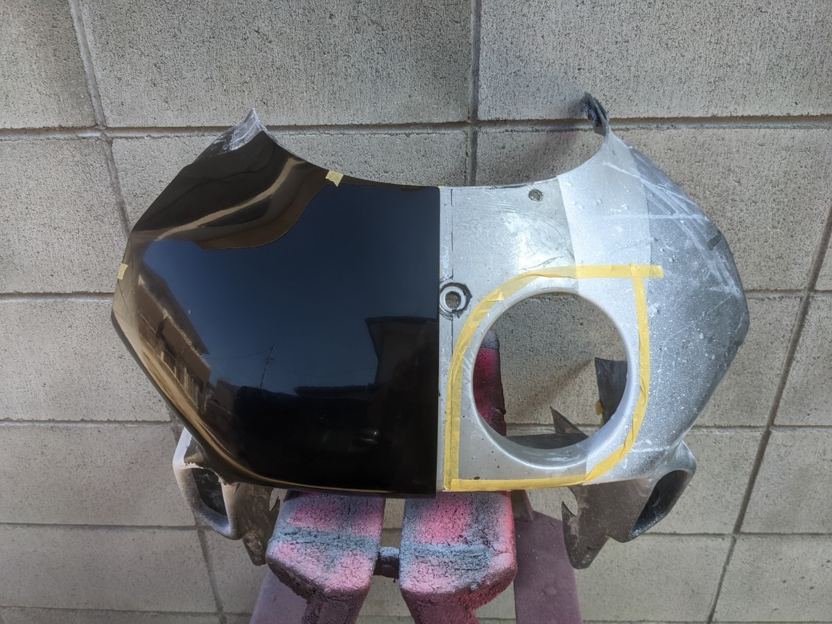 たぶん赤字の1円スタート】CBR250RR MC22 ゼッケンプレート 片目 耐久 