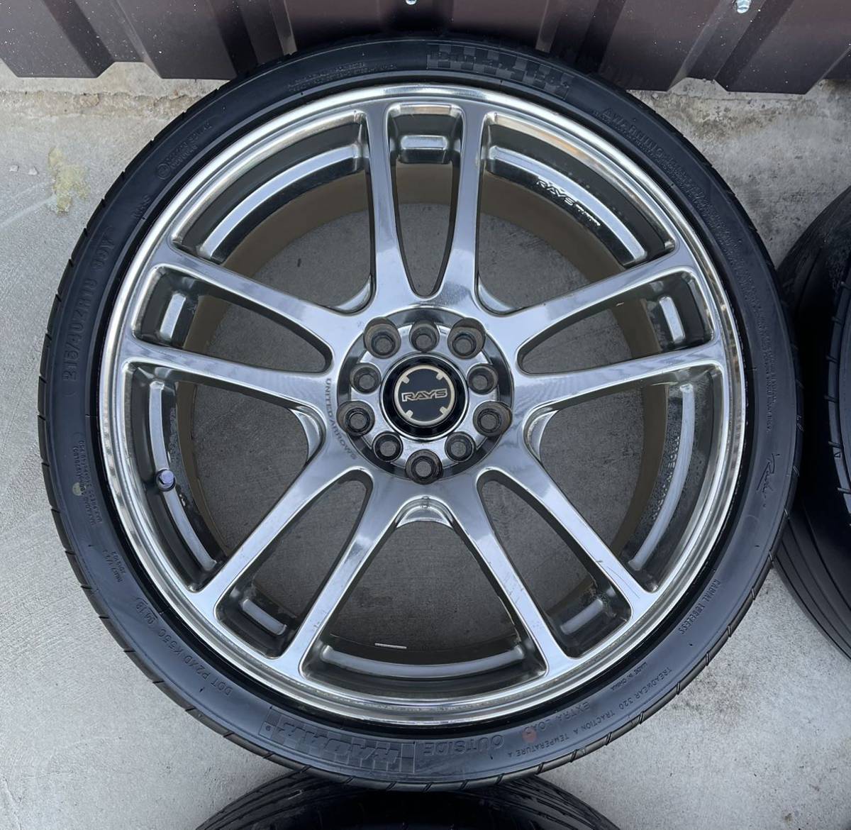 レイズ RAYS UNITED ARROWS WR 18インチ タイヤ・ホイール4本 7.5J+55  