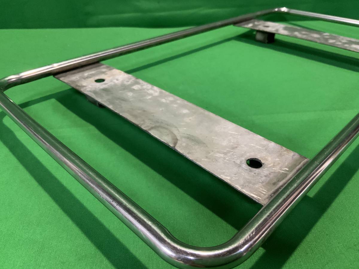 ナンバー枠 ステンレス 鏡面 大型 奥行10cm 汎用 ナンバー ナンバー 
