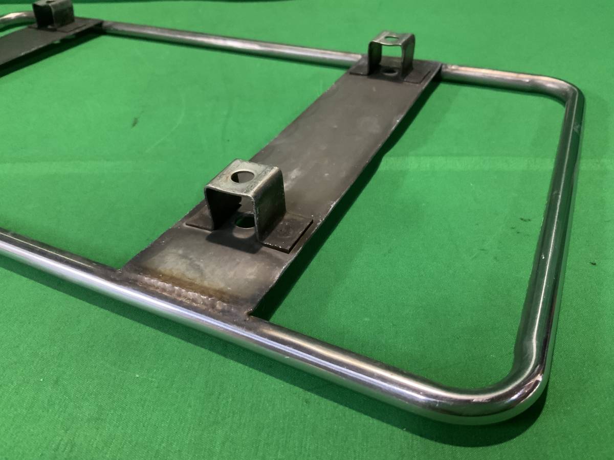 ナンバー枠 ステンレス 鏡面 大型 奥行10cm 汎用 ナンバー ナンバー 