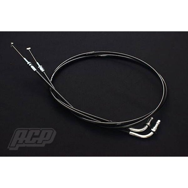 CB400T/N アクセルワイヤー セット ブラック 20㎝ ロング 新品
