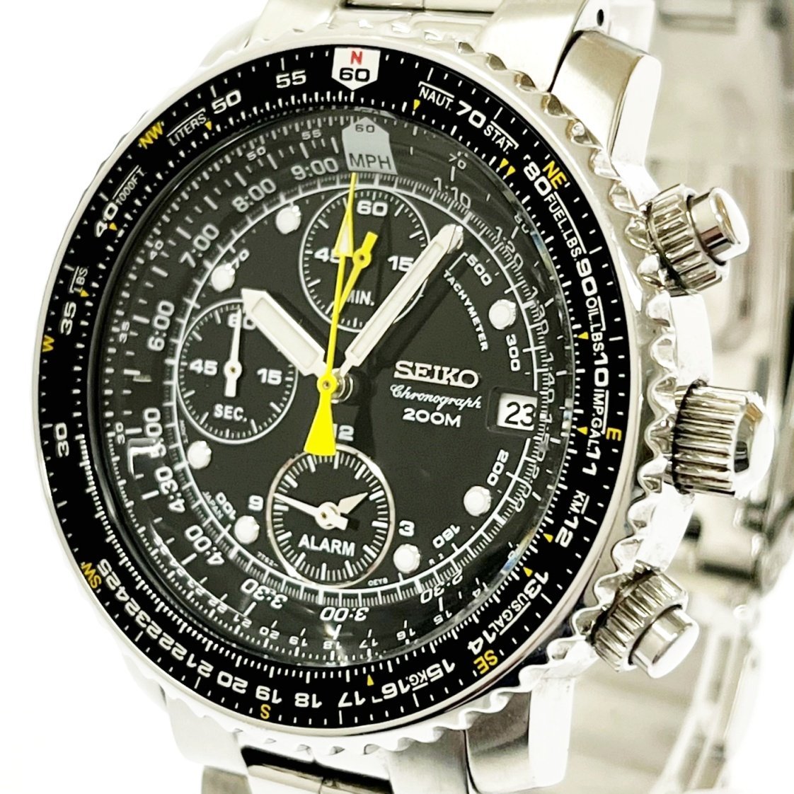 seiko Watch セイコー パンダクロノグラフ V657-7100 SEIKO クロノグラフ V657-7100 パンダ 稼働品 ジャンク品 SEIKO