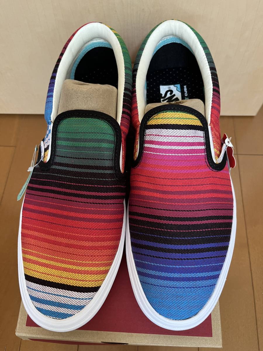 新品 VANS Comfycush Slip US9.5 27.5cm バンズ コンフィクッシュ ブランケット柄