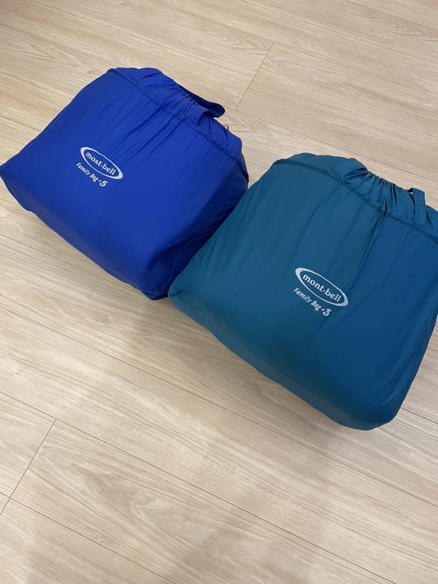 ◯モンベル ファミリーバック #3 #5 セット mont-bell family bag 寝袋