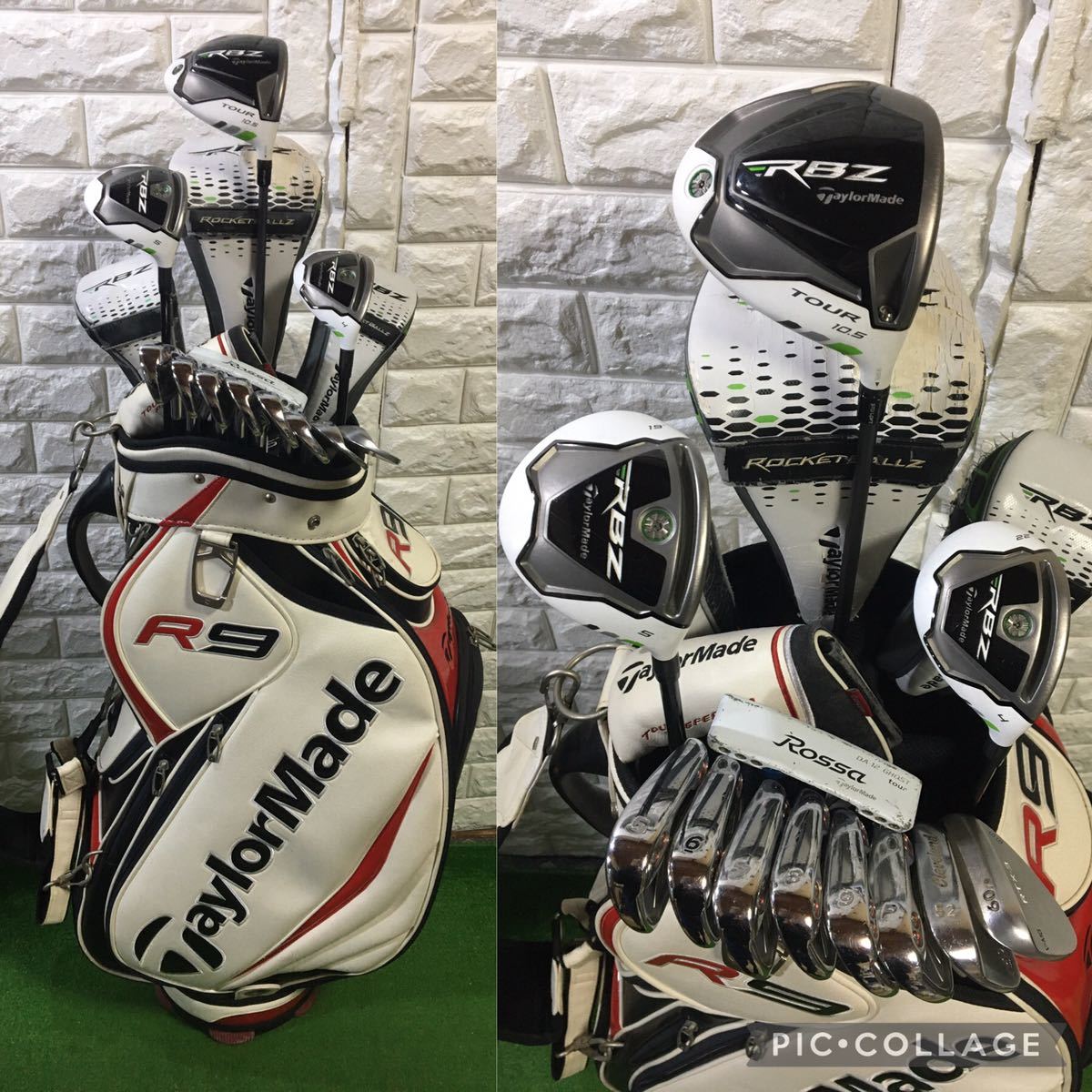 大人気白ヘッド☆超豪華 テーラーメイド RBZ等 男性用ゴルフクラブ 