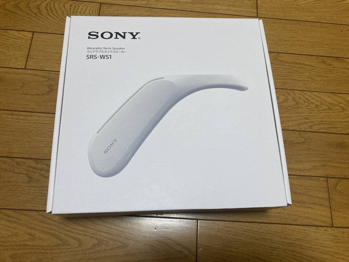 中古美品SONY ウェアラブルネックスピーカー 専用カバー付き SRS-WS1