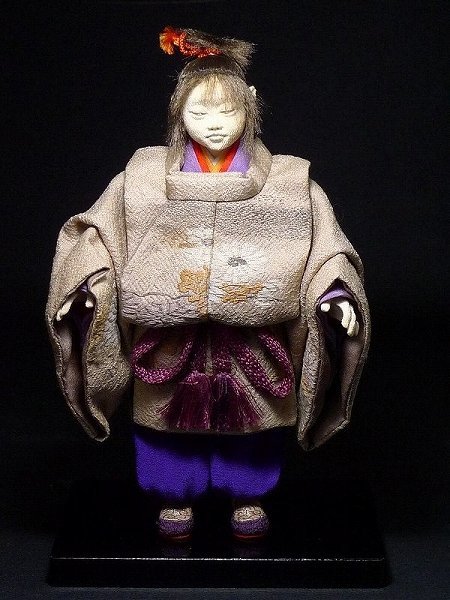 ▲60TR14▲文殊哩・ちりめん人形・平安稚児・木箱付・全長約21cm | 文殊哩さんの繊細優美なちりめん人形 リブ・アート