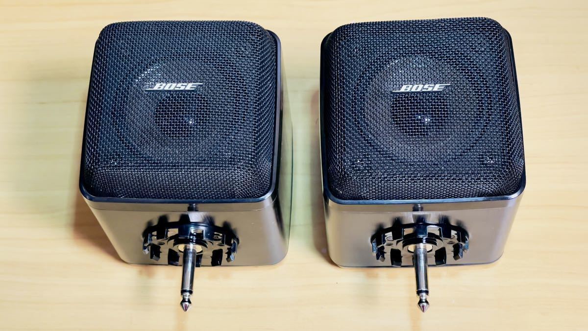 BOSE ボーズ リモコン付き キューブ スピーカー CD DVD Panko ☆音出しOK！☆BOSE☆キューブスピーカーのみ☆501Z☆ペア☆サテライト
