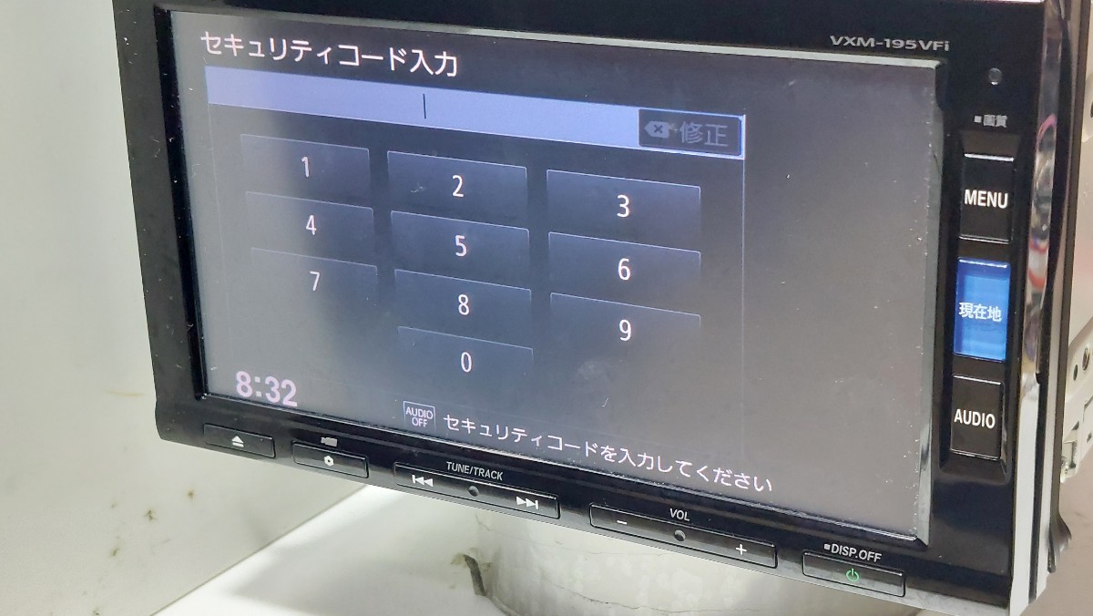 ホンダ GATHERS VXM-195VFi セキュリティロック状態 [管理番号