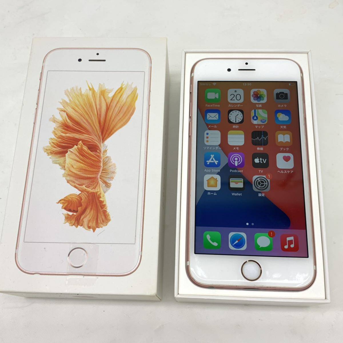 105H238☆動作品 Apple iPhone6s ローズゴールド 16GB MKQM2J/A 