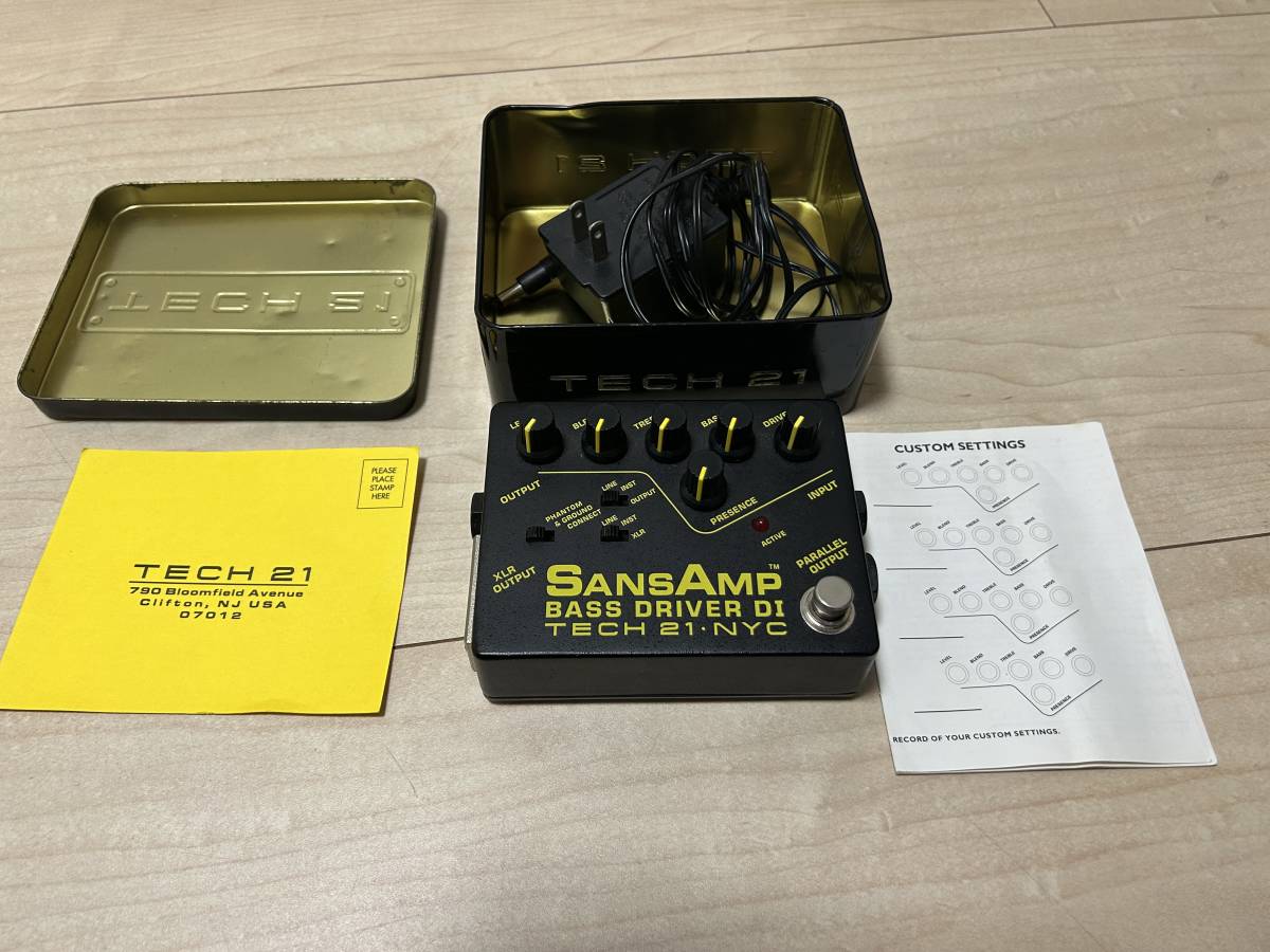 初期型・箱付き・説明書付き】 SansAmp BASS DRIVER DI（サンズアンプ）