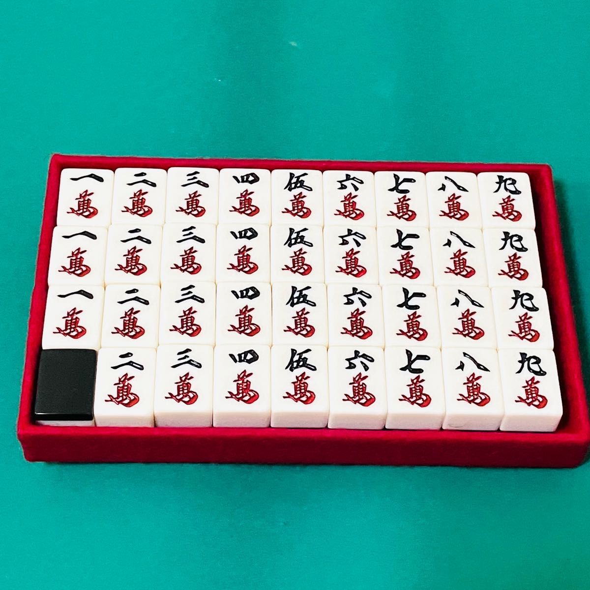 ☆背黒☆付属品完品☆ ミズノ丸一「ひまわり」麻雀牌 ☆背黒☆付属品完