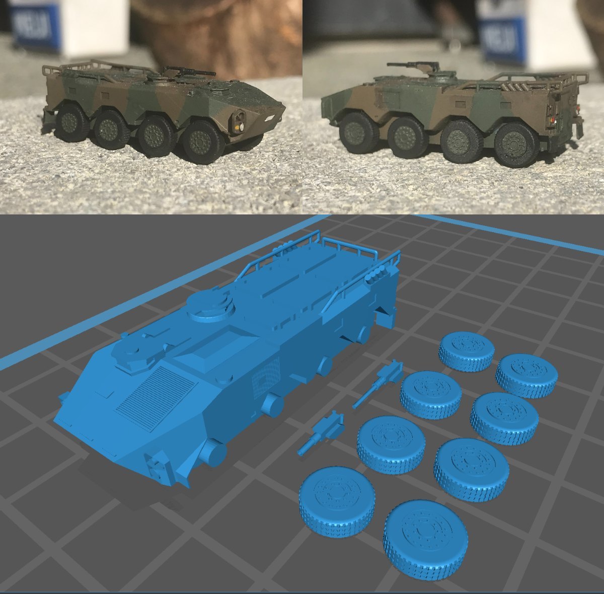 1/144レジンキット 陸上自衛隊　96式装輪装甲車 ４両入り