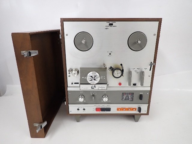 【部品取り・ジャンク】AKAI X-1800SD SD CROSS FIELD SUPER DELUXE 8トラックカートリッジ対応オープンリールデッキ △ 69E17-1