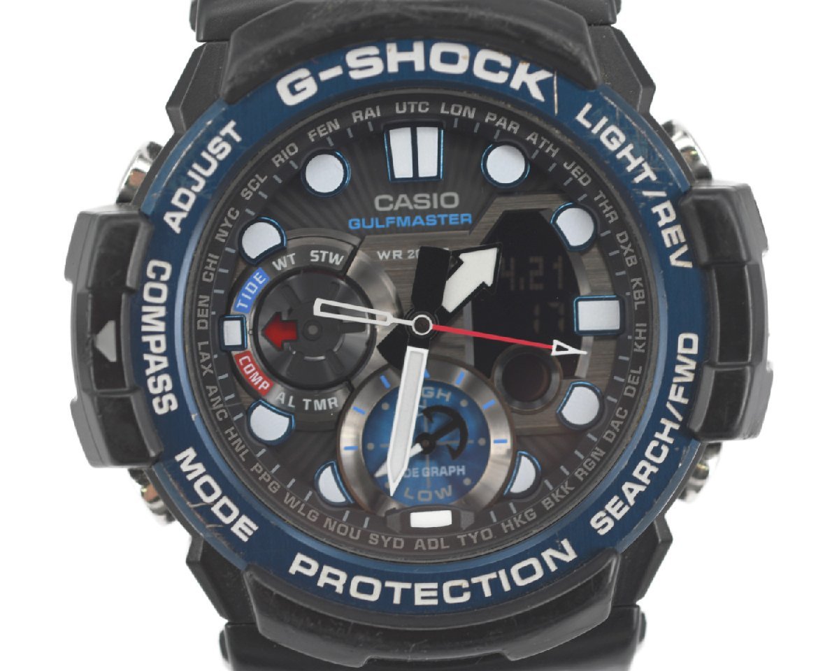 カシオ CASIO ガルフマスター ツインセンサー GN-1000-1AJF美品 カシオ 