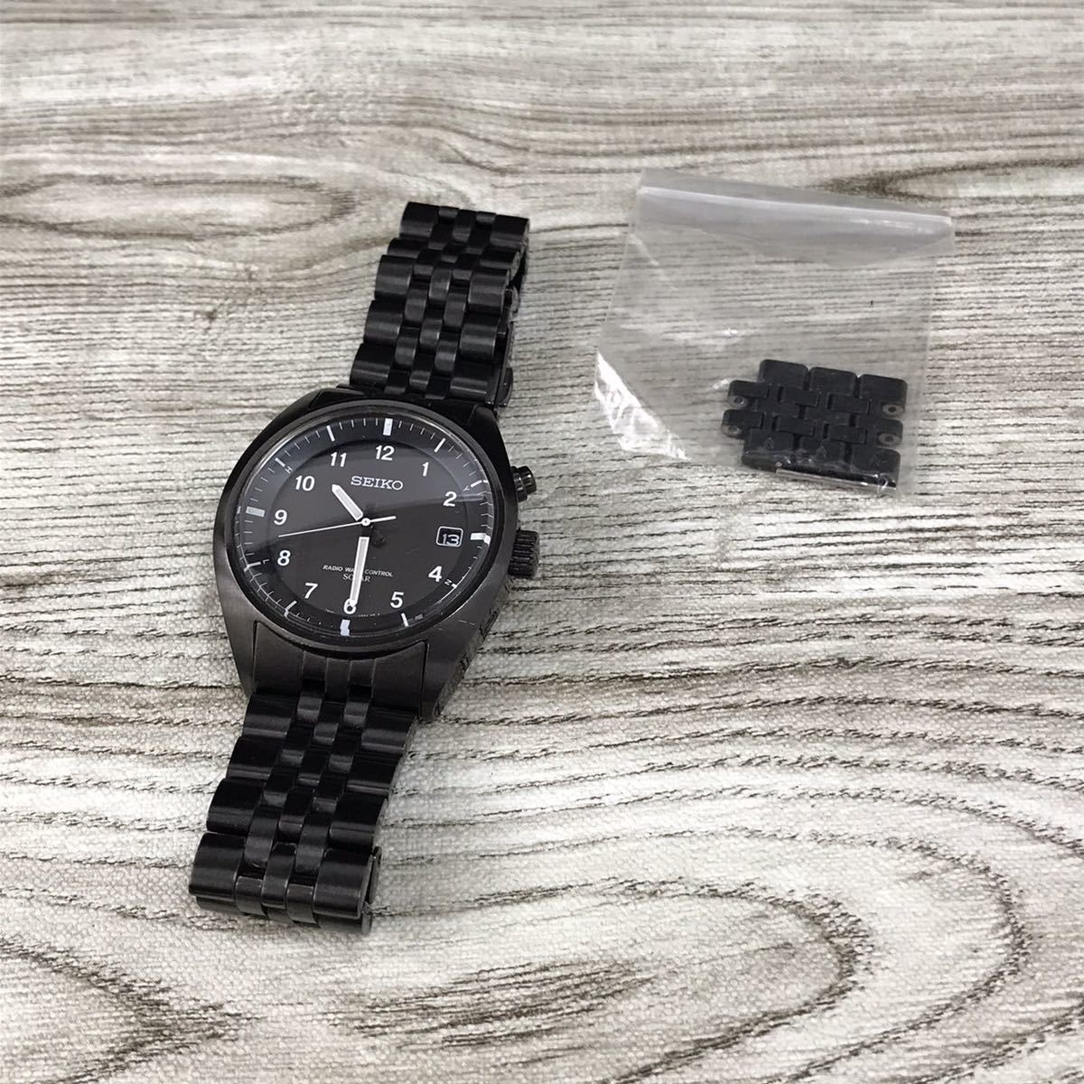 751-0121 稼働品 SEIKO セイコー 7B42-0AF0 メンズ腕時計 電波ソーラー 