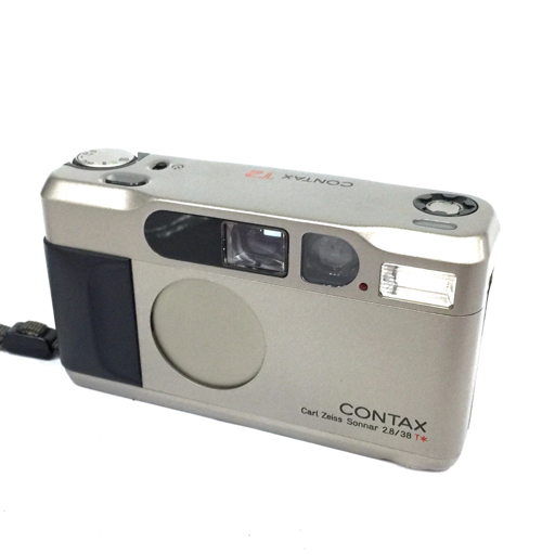 1円 CONTAX T2 Carl Zeiss Sonnar 2.8/38mm T* コンパクトフィルムカメラ ボディ レンズ 光学機器 L171412