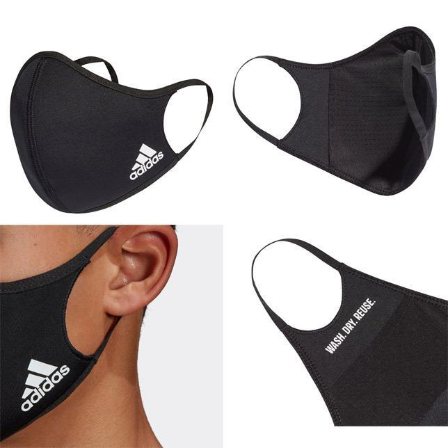 Adidas マスク 黒 新品未使用 3枚セット_2