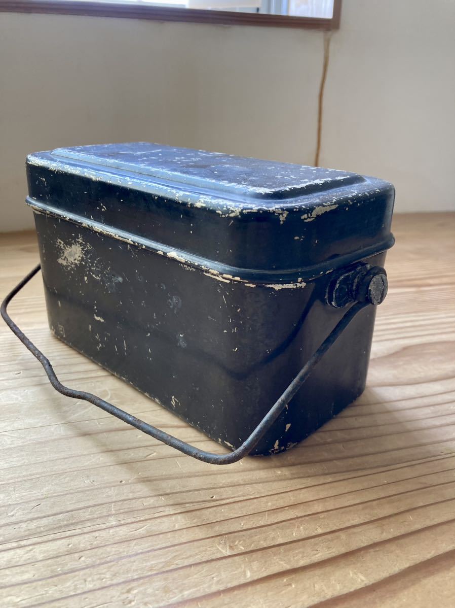 角型飯盒 将校用飯盒 日本軍 帝国陸軍 飯盒 軍隊 昭和レトロ  