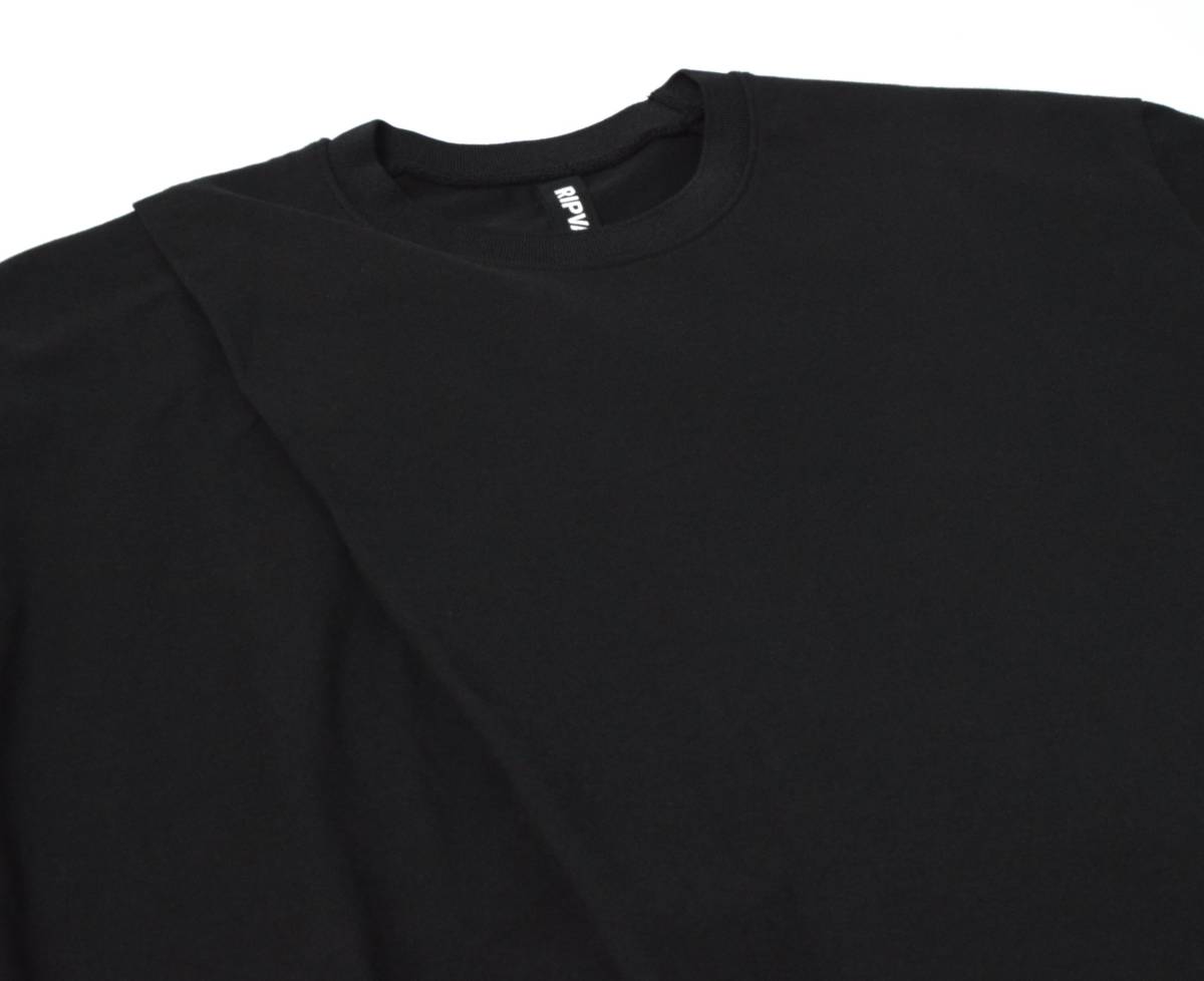未使用 ripvanwinkle リップヴァンウィンクル クロスジャージー Tシャツ S ブラック 黒 RW-432