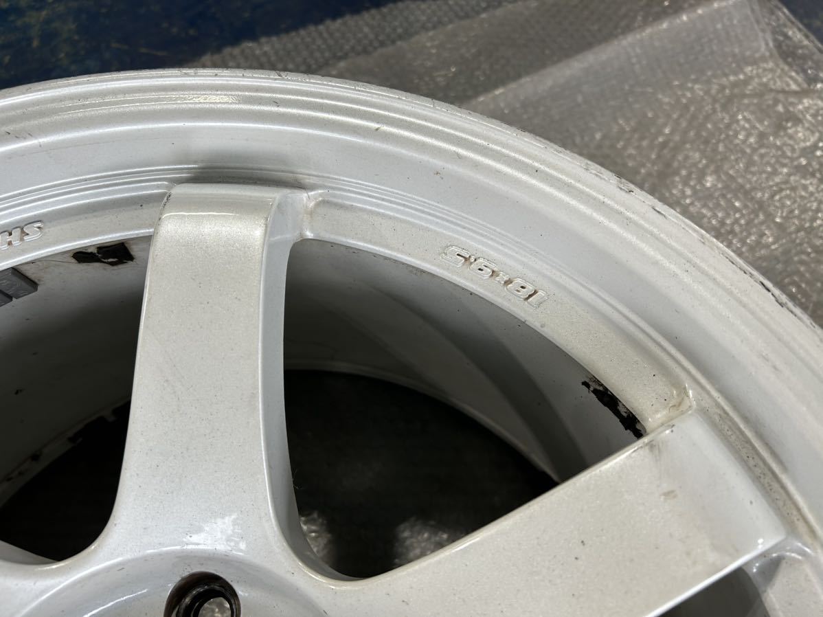 SHOGUN ホイール 18in 9.5j +20 114.3 TE37レプリカ ヒビ有り 1本 