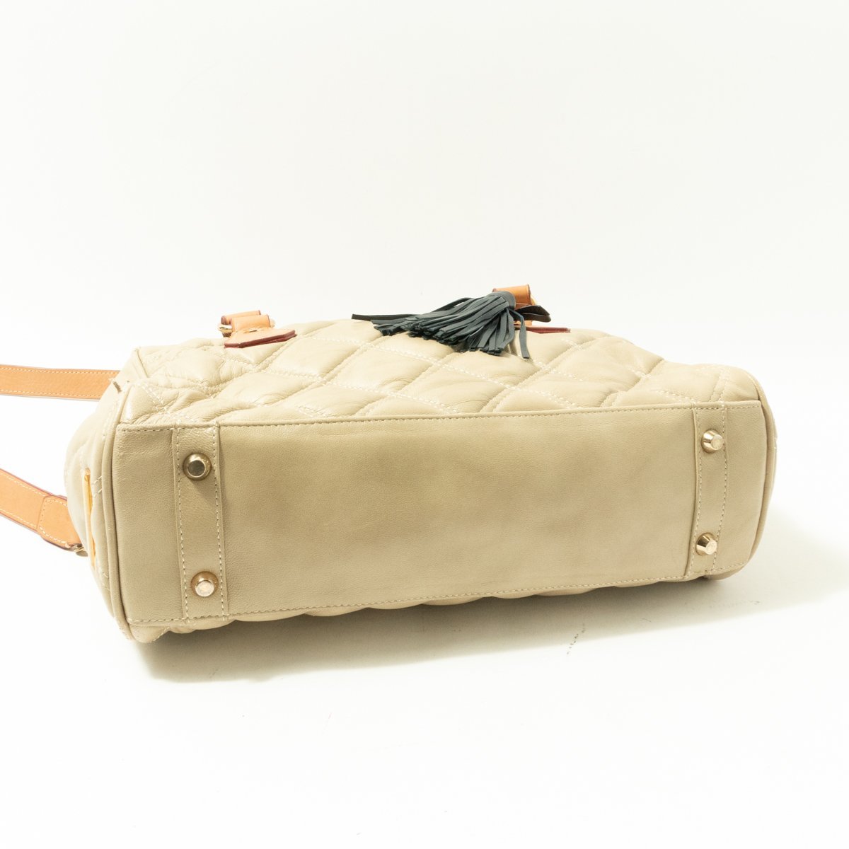 renoma PARIS レノマ パリス 2WAY レザー キルティング ショルダー 
