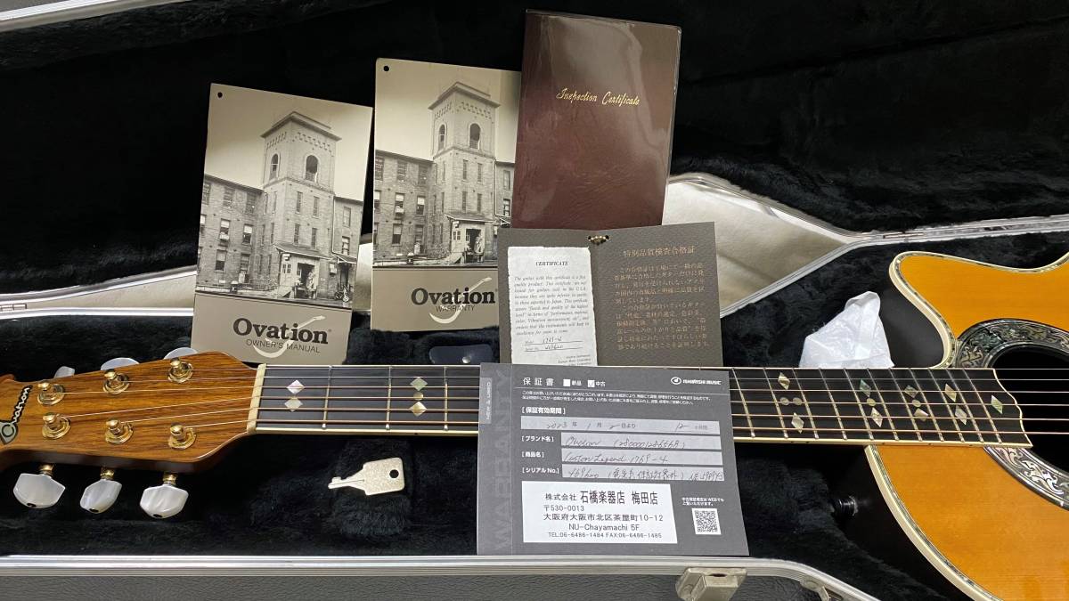 ☆Ovation Custom Legend 1769-4 Natural USA 1993年製(オベーション 
