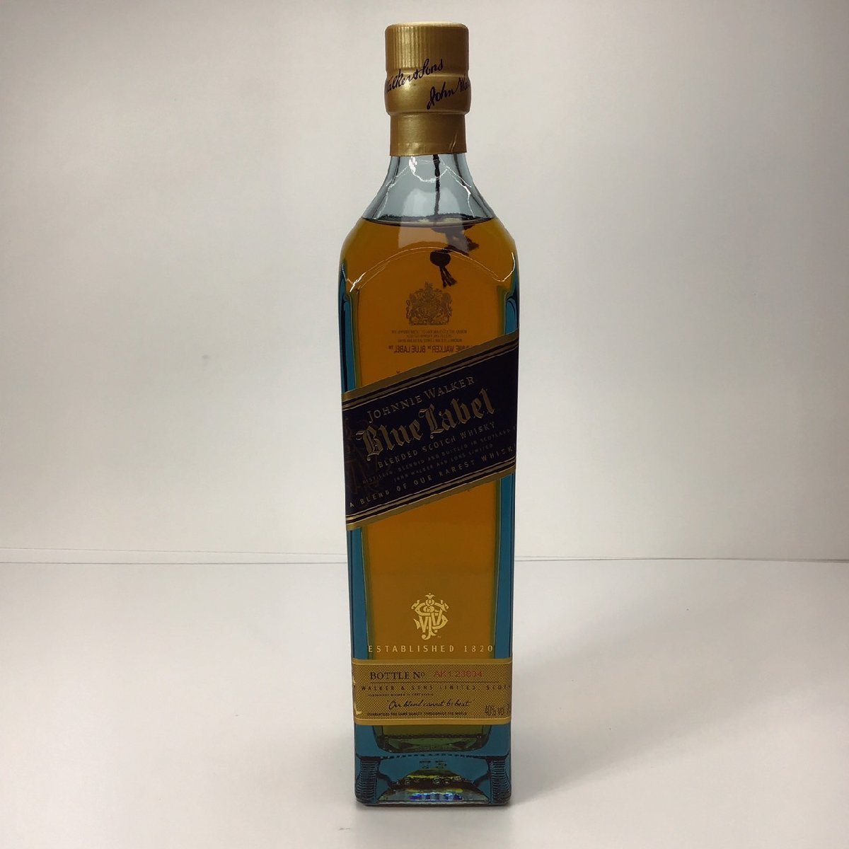 未開栓 ジョニーウォーカー ブルーラベル 箱付 750ml 40％ 1F-5-3
