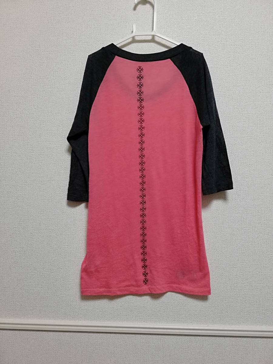 ★送料無料★クロムハーツ★ロングtシャツ★トップス★ロンt★クロス★スクロールラベル★セメタリークロス★ブラック★レッド★