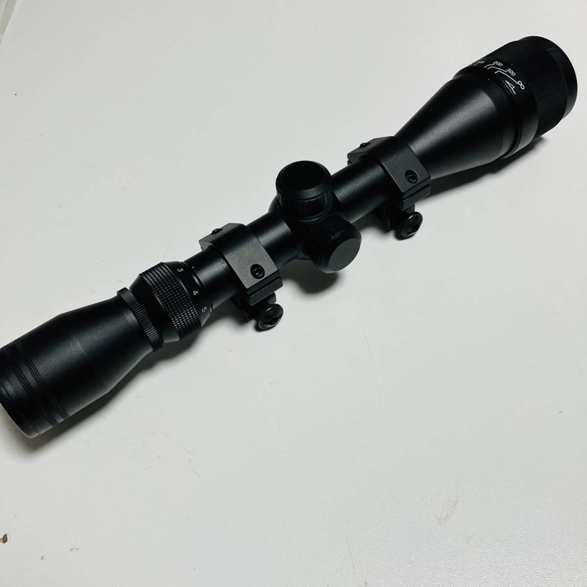 売切 最安 美品 東京マルイ プロスコープズーム 3-9X40FF マウントリング付き_5