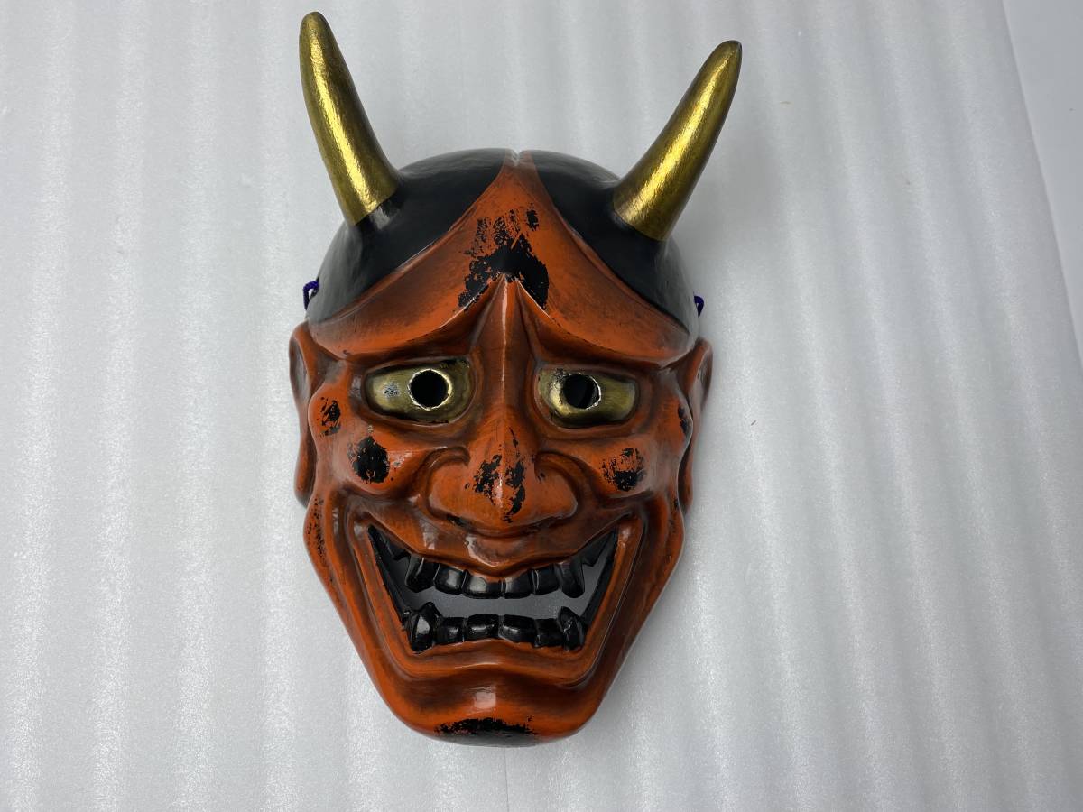 ☆般若 面☆お面 鬼 当時物 模国宝 インテリア 【中古/現状品】 ☆般若 面☆お面 鬼 当時物 模国宝 インテリア 【中古/現状品】