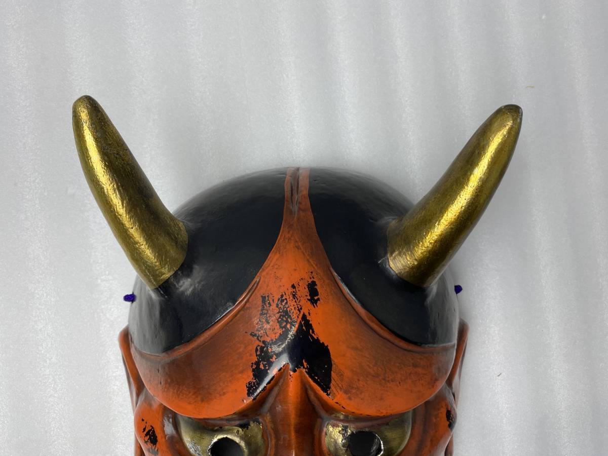 ☆般若 面☆お面 鬼 当時物 模国宝 インテリア 【中古/現状品】 ☆般若 面☆お面 鬼 当時物 模国宝 インテリア 【中古/現状品】