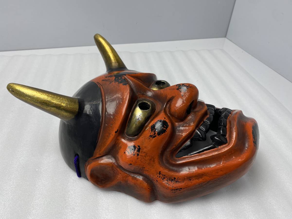 ☆般若 面☆お面 鬼 当時物 模国宝 インテリア 【中古/現状品】 ☆般若 面☆お面 鬼 当時物 模国宝 インテリア 【中古/現状品】
