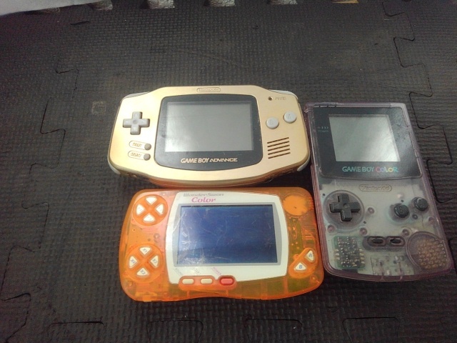 HOT，セール 3個セット ゲームボーイカラー ゲームボーイアドバンス ワンダースワンカラー デジモンメドレー ゴールド スケルトン(本体)｜売買されたオークション情報、yahooの商品情報をアーカイブ公 本体、アクセサリー
