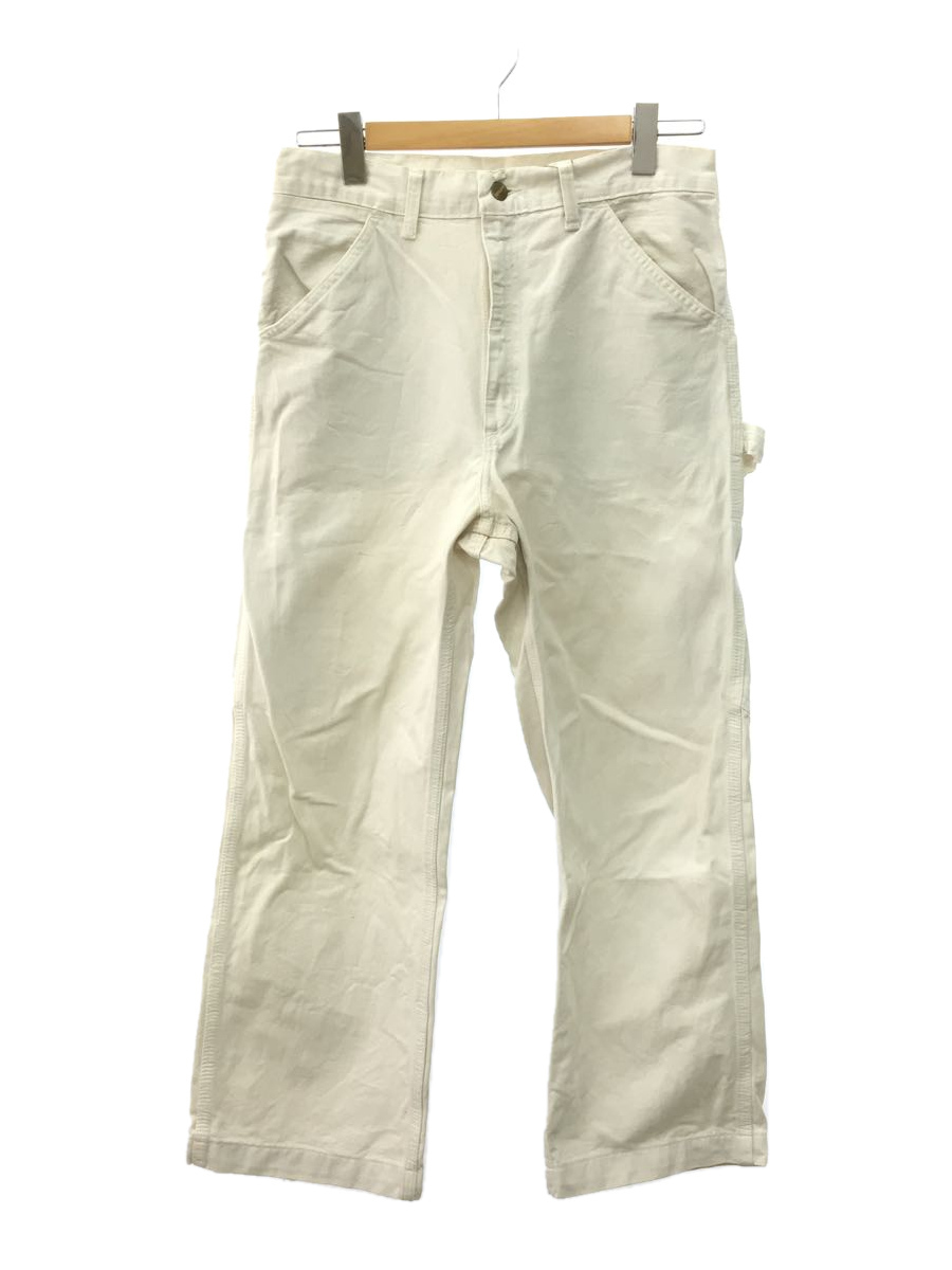 Carhartt◆カーハート/ペインターパンツ/34/コットン/クリーム/無地/ホツレ有