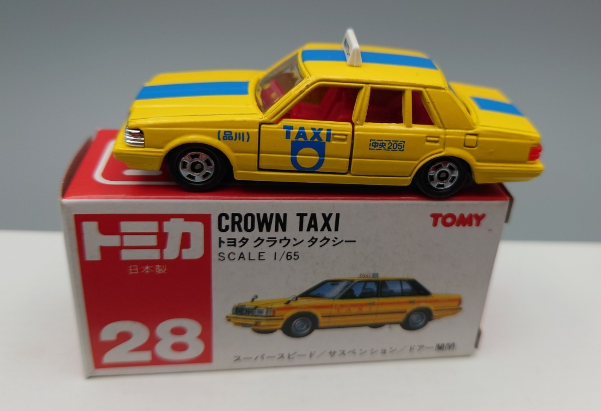 赤箱トミカ】28-5 トヨタ クラウンタクシー “無線タクシー(品川)TAXI