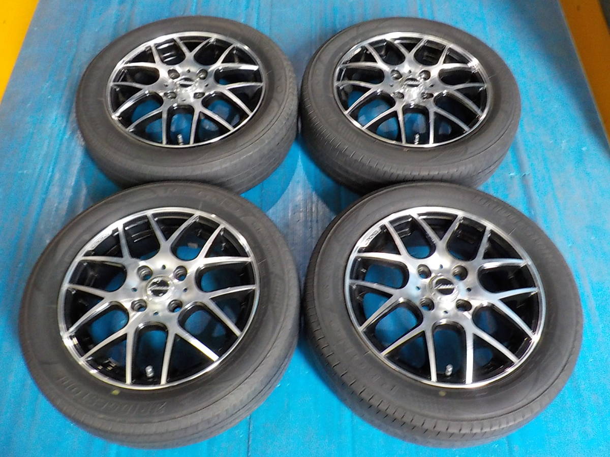 佐川 溝有★X SPEED CROSS 14インチ アルミホイール 4本 ブラポリ★14x4.5J+46 4H/100★スズキ ワゴンR 軽四★夏タイヤ 155/65R14★K9084P