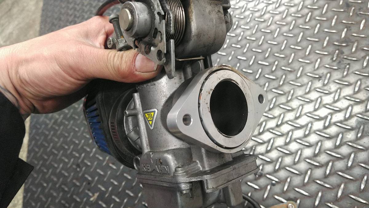 SR400 ケイヒン CRキャブ 38パイ ボアエース-インテークアシスト付き 