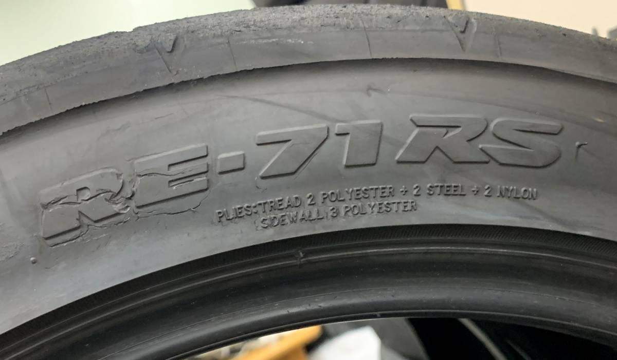 1.中古タイヤ2本【ポテンザ RE-71RS［255/40R17 98W］2022年27週 