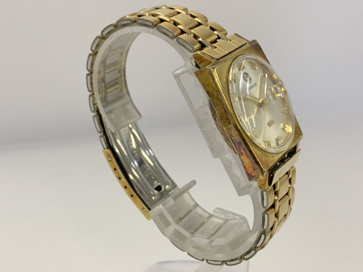 O452-G1-180◎ RADO ラドー 990 11764-1 シルバー文字盤 デイト 