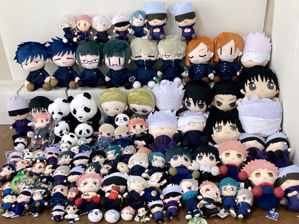 RK102) 呪術廻戦 ぬいぐるみ 大量セット まとめ売り 現状品 寝そべり