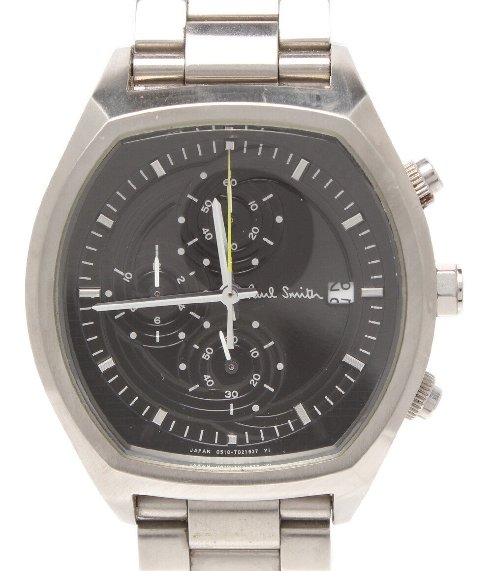訳あり ポールスミス 腕時計 クロノグラフ 0510-T013945 クオーツ ブラック メンズ PAUL SMITH