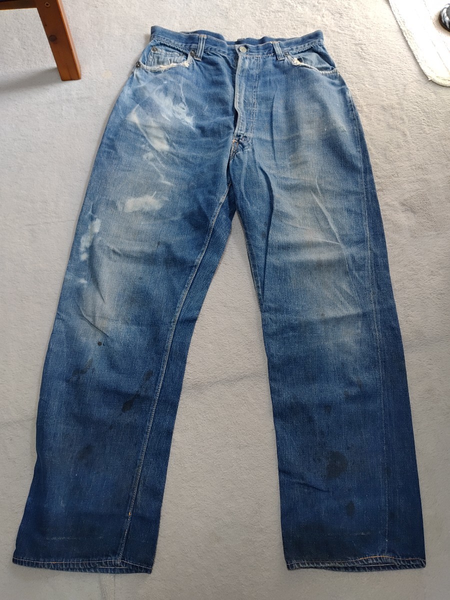 60sリーバイス502-0117オリジナル502XX 赤耳刻印8 ビッグE 60s 当時の