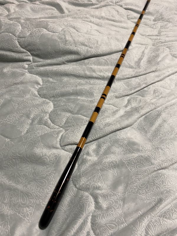 まつ風和心羽衣節巻 竿受玉の柄 竹製 へら用品