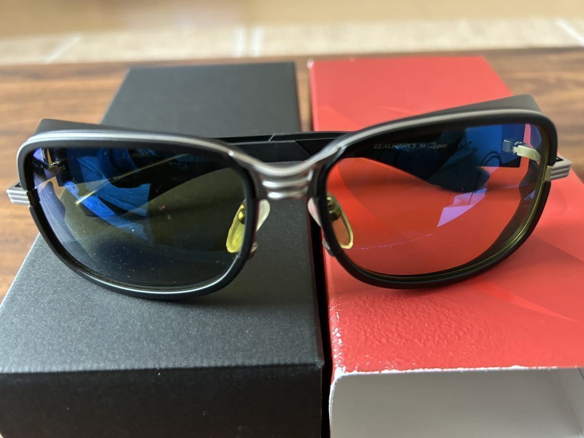 Zeque ゼクー サングラス Leman レマン F-1521 BLACK ⁄ SILVER