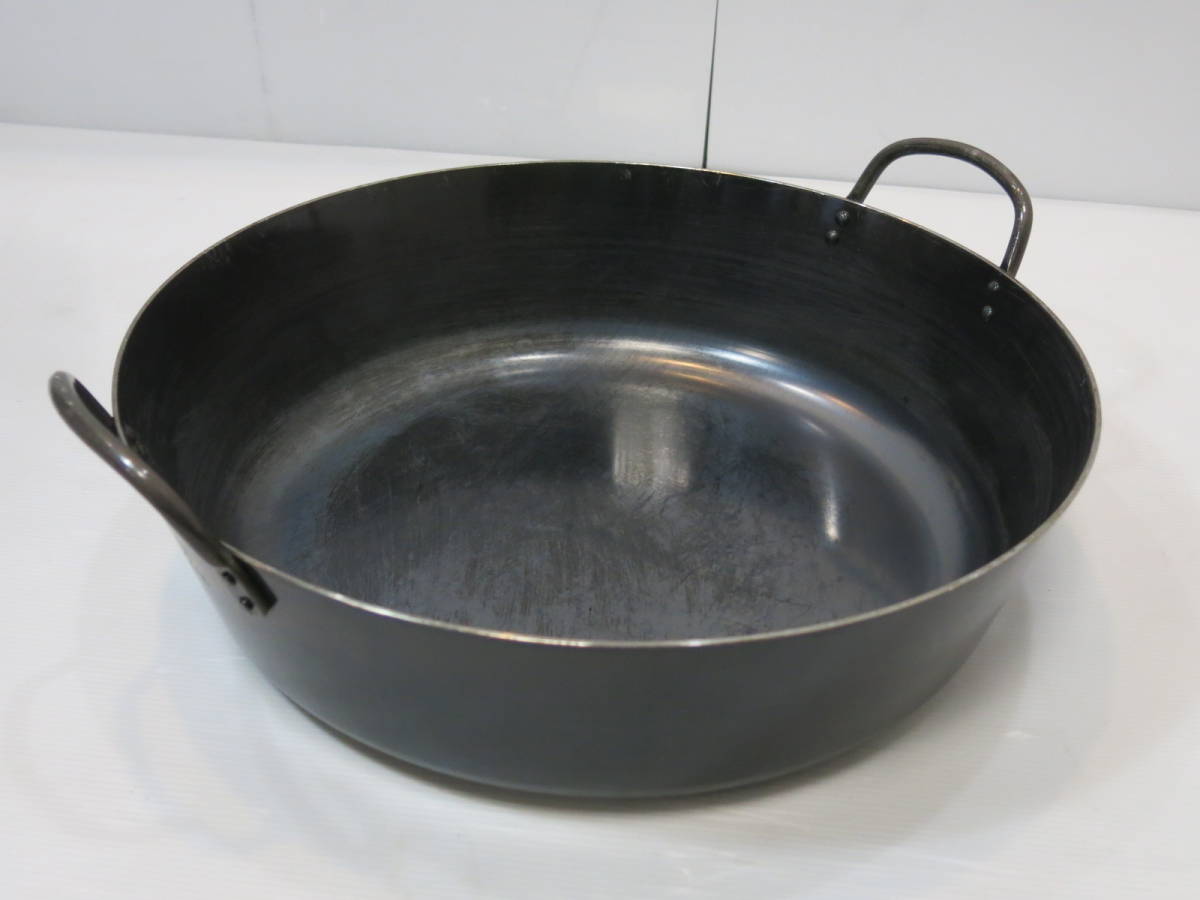 ◇底平 中華鍋 鉄鍋 両手鍋 42cm 業務用/厨房機器◇3B08 【公式通販】