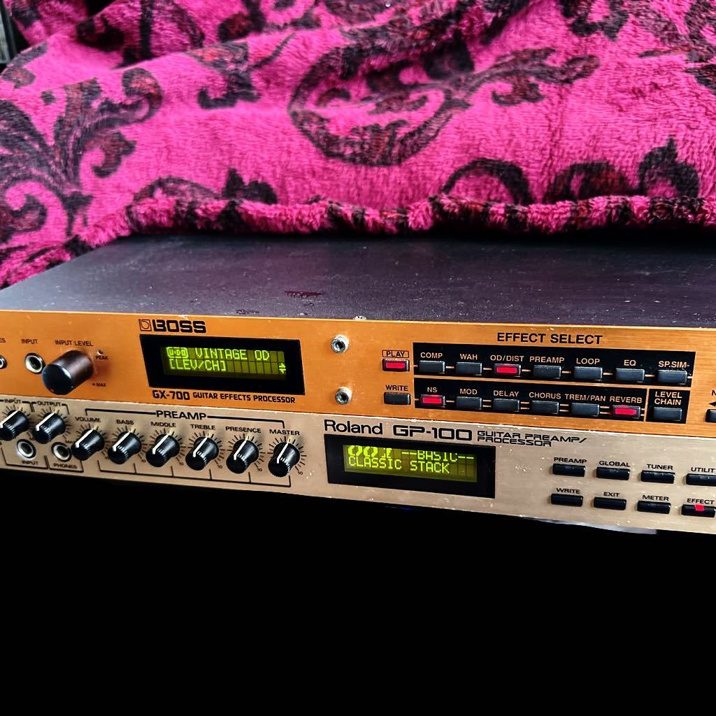 BOSS ボス GX-700 マルチエフェクター& Roland ローランド GP-100