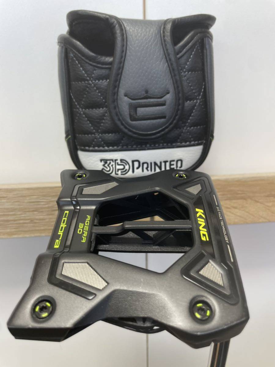 中古良品★コブラ キング 3D PRINTED アゲーラ パター★34インチ★★ヘッドカバー付★KING★AGERA